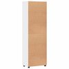 vidaXL Highboard med d&oslash;r FLORIN Hvid 60 x 35 x 182 cm Konstrueret tr&aelig;