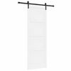 vidaXL Skyded&oslash;r Hvid 83 x 232 cm Massivt fyrretr&aelig;