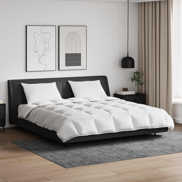 vidaXL Dynebetr&aelig;k S&aelig;t med pude 3 pcs Hvid Dunfjer