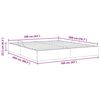 vidaXL Opbevaringsseng med madras M&oslash;rkegr&oslash;n 160 x 200 cm Fl&oslash;jl