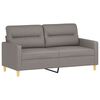 vidaXL 2-personers sofa 140 cm stof gråbrun