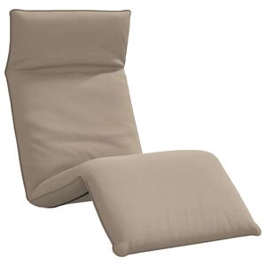 vidaXL foldbar liggestol 175x54x8,5 cm oxfordstof gr&aring;brun