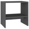 vidaXL sengeskab 40x30,5x40 cm massivt fyrretr&aelig; gr&aring;