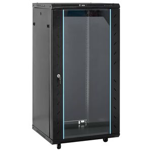 vidaXL netv&aelig;rksskab 60x60x120 cm 22U 19" IP20 sort