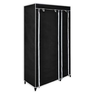 vidaXL foldekl&aelig;deskab 110 x 45 x 175 cm sort