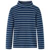 Lang&aelig;rmet T-shirt til b&oslash;rn str. 140 marinebl&aring;