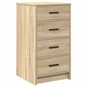 vidaXL Sideboard med skuffe Sonoma-eg 40 x 41 x 75 cm Konstrueret tr&aelig;