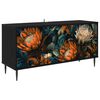 vidaXL TV-skab LOCHEM 102 x 33 x 51 cm Sort eg Konstrueret tr&aelig;
