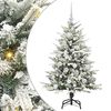 vidaXL Kunstigt pr&aelig;-dekoreret juletr&aelig; med kugles&aelig;t Gr&oslash;n 120 cm