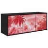 vidaXL V&aelig;gh&aelig;ngt TV Skab AACHEN 102 x 33 x 40 cm Sort eg