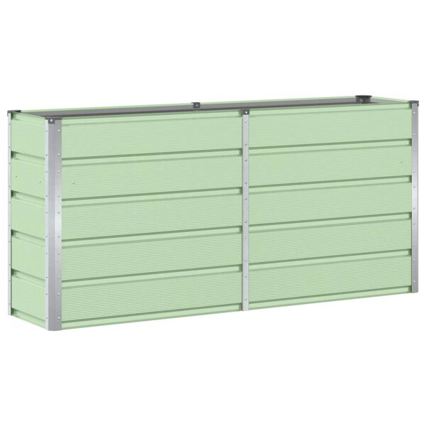 vidaXL Plantekasse Gr&oslash;n 160 x 40 x 75 cm St&aring;l
