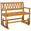 vidaXL Havestol Gliderb&aelig;nk Naturfarvet 110 x 59 x 97 cm