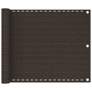 vidaXL altanafsk&aelig;rmning 75x300 cm HDPE brun