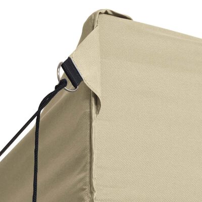 vidaXL foldbart telt med 3 vægge 3 x 4,5 m cremefarvet