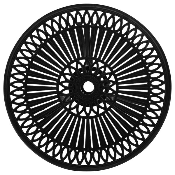 vidaXL havebord 62x62x65 cm støbt aluminium sort