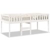 vidaXL juniorseng uden madras 90x190 cm massivt fyrretr&aelig; hvid