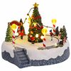 vidaXL Julelandsby dekoration 22 x 21,5 x 17 cm Plastik Flerfarvet