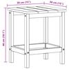 vidaXL Adirondack sidebord Hvid 38 x 38 x 46 cm HDPE