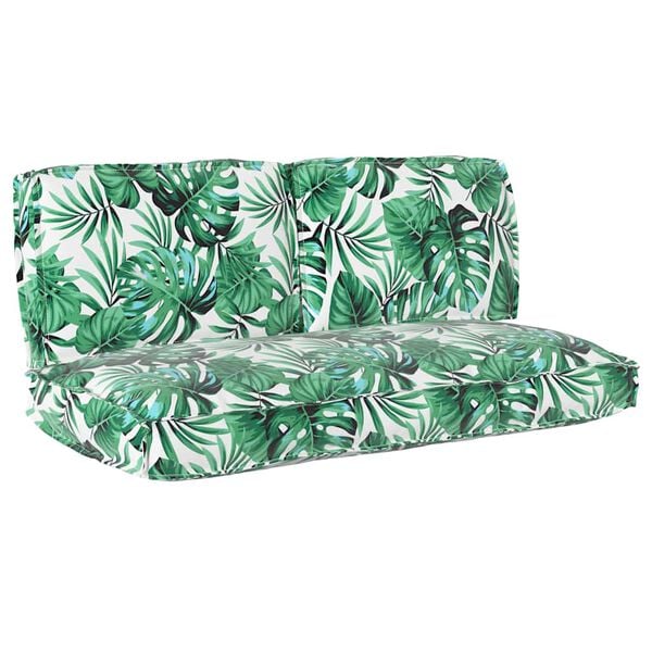 vidaXL Pudes&aelig;t Blad 3 pcs Bladm&oslash;nster Oxford stof