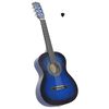 vidaXL klassisk guitar for begyndere og b&oslash;rn 3/4 36" bl&aring;