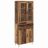 vidaXL Highboard Gammelt tr&aelig; 69,5 x 34 x 90 cm Konstrueret tr&aelig;