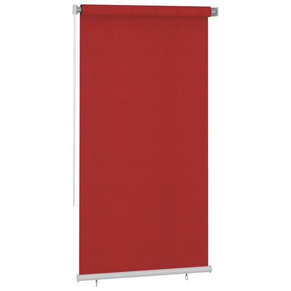 vidaXL udend&oslash;rs rullegardin 120x230 cm HDPE r&oslash;d