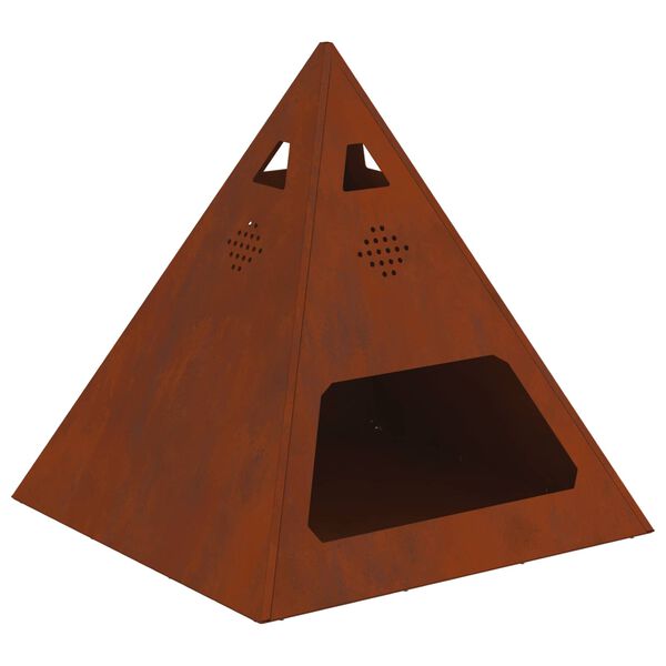 vidaXL B&aring;lsted Brun 50 x 50 x 51 cm Cortenst&aring;l