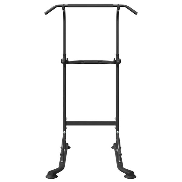 vidaXL Power Tårn Dip Station Andet Sort 95 x 102 x (160-210) cm