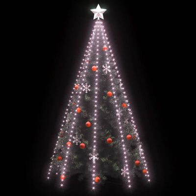 vidaXL lysnet til juletræ 400 lysdioder 400 cm