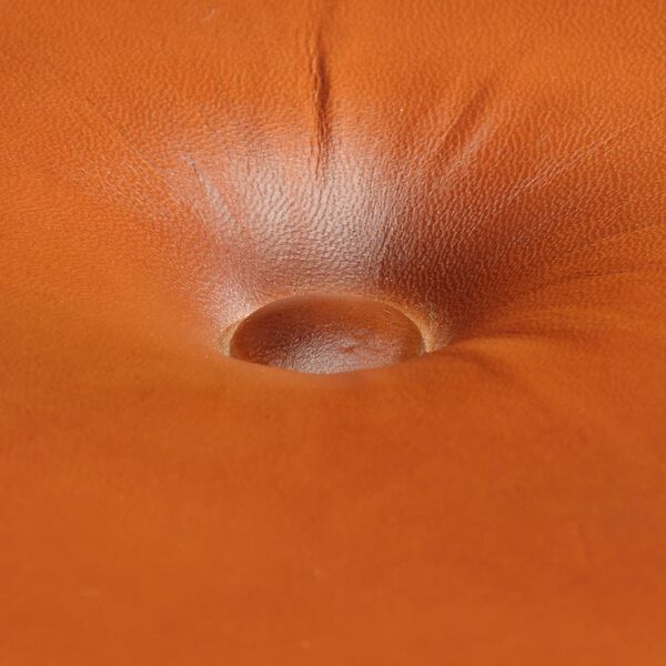 vidaXL barstole 2 stk. ru mangotr&aelig; og &aelig;gte skind brun