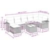 vidaXL sofas&aelig;t til haven 8 dele med hynder polyrattan lysegr&aring;