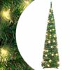 vidaXL kunstigt juletr&aelig; med 50 LED'er 120 cm pop op-funktion gr&oslash;n