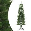 vidaXL kunstigt smalt juletr&aelig; med juletr&aelig;sfod 120 cm PE