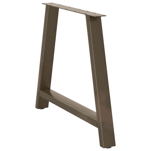 vidaXL spisebordsben A-formet 2 stk. 90 x (72-73) cm st&aring;l