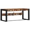 vidaXL knager&aelig;kke 80x35x35 cm massivt genbrugstr&aelig; flerfarvet