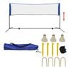 vidaXL badmintons&aelig;t med net og fjerbolde 300 x 155 cm