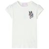 T-shirt til b&oslash;rn str. 104 ecrufarvet