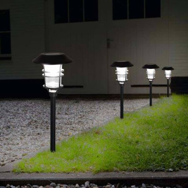 Luxform intelligent soldrevet LED-havelampe Pleiade