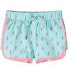 vidaXL Shorts til b&oslash;rn str. 128 med snor mintgr&oslash;n