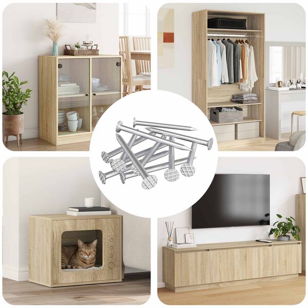 vidaXL N&auml;gle til Tr&aelig; 100000 pcs S&oslash;lv Metal