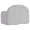 vidaXL lænestol til børn blødt plys lysegrå