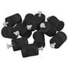 vidaXL Kabinet Knob 12 stk. Sort 18 x 23 mm Jern