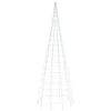 vidaXL LED-juletr&aelig; til flagstang 550 LED'er 300 cm koldt hvidt lys