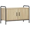 vidaXL TV-skab 79,5 x 33 x 50 cm Sonoma-eg Konstrueret tr&aelig;