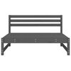 vidaXL midtermodul til havesofa 120x80 cm massivt fyrretræ grå