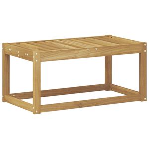 vidaXL Udend&oslash;rs Skammel B&aelig;nk Hvid 79 x 43 x 37 cm Massivt Akacietr&aelig;