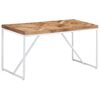 vidaXL spisebord 140x70x76 cm massivt akacietr&aelig; og mangotr&aelig;