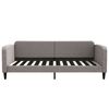 vidaXL daybed med udtr&aelig;k 100x200 cm stof gr&aring;brun