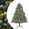vidaXL Kunstigt juletr&aelig; Gr&oslash;n 240 cm PVC og plastik og st&aring;l
