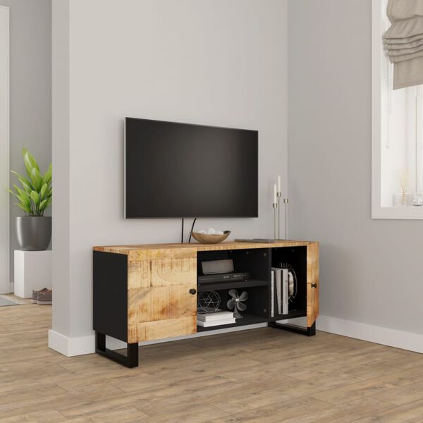 vidaXL tv-bord 105x33x46cm massivt mangotræ